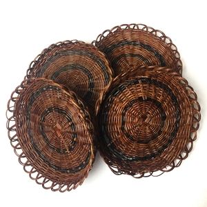 BOHO (2/$30) Woven Wicker Baskets (Set of 4)